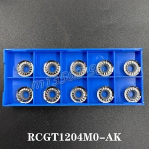 For Aluminum RCGT1204MO-AK N01 Carbide-turnery Inserts Cutter Blade R6 circular - Picture 1 of 4