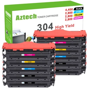 2-10PACK CC530A-CC533A Compatible With HP 304A Toner LaserJet CM2320 CP2025 Lot - Picture 1 of 20