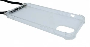 Transparent Silicone Case With Strap Compatible With iPhone 12 Pro - Picture 1 of 4