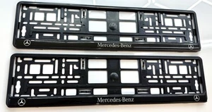 2 x Mercedes Benz Number Plate Holders License Plates free fixings - Picture 1 of 5