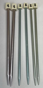 Vintage Susan Bates Knitting Needles Lot of 6 - Sizes 11, 10 & 9 - Picture 1 of 7