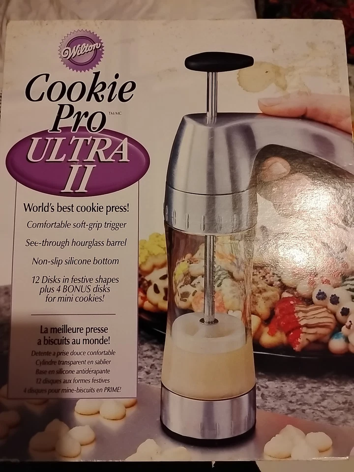 Prensa de Galletas Wilton Cookie Pro Ultra II Juego Completo 12 y 4 Bonus Nuevo en Caja Foto 1 de 4