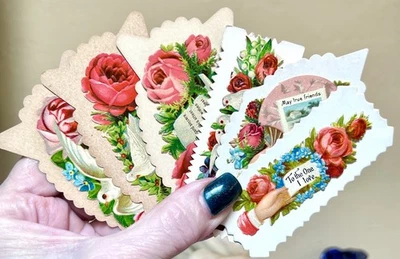 Wonderful Antique Victorian Calling Cards & Signed Temperance Pledge Card - Image 1 of 4