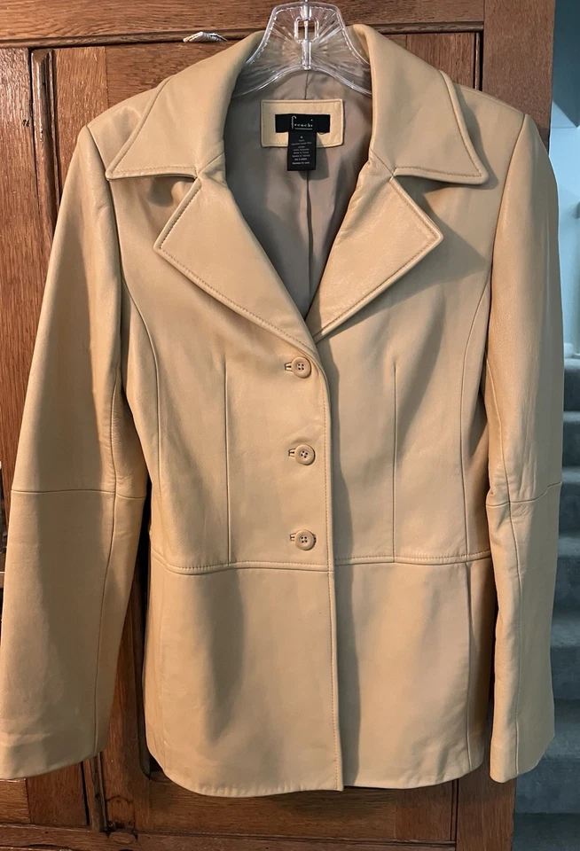 Chaqueta Frenchi Lambkin Beige Tostado Talla Pequeña Foto 1 de 4