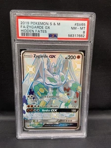 Pokémon PSA 8 Zygarde GX Hidden Fates SV65/SV94 Holo Full Art - Picture 1 of 10