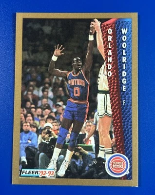 1992-93 Fleer Basketball Orlando Woolridge Detroit Pistons #71 - Image 1 of 2