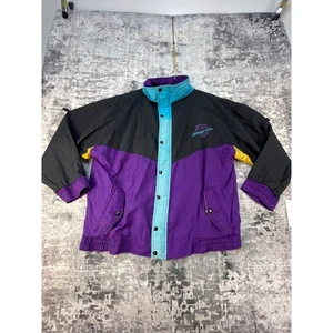 Vtg Rare 90s Y2K StreetwearSnap-on Tools Colorblock Windbreaker Jacket L USA - Picture 1 of 10