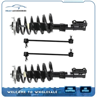 For 03-14 Volvo XC90 Front Suspension Kit Strut & Spring Assemblies w/ End Links - Image 1 of 4
