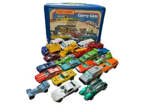 Ancienne mallette de transport Matchbox 1978 avec 22 voitures - étui de transport peut contenir 24 - Photo 1/12