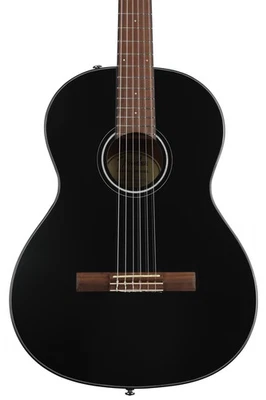 Guitarra clásica Fender CN-60S de cuerda de nailon - negra Foto 1 de 4