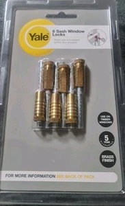 Yale Locks P6P119 Sash Window Bolts Pack of 6 - Picture 1 of 7