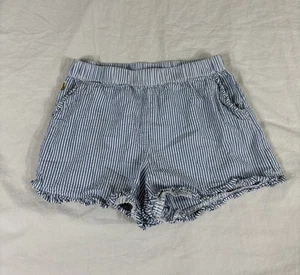 Polo Ralph Lauren Girl Blue Plaid Seersucker Shorts Size 16 - Picture 1 of 11