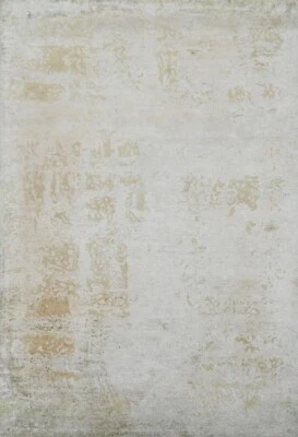 Handgetufteter Viskose teppich 150x240 dark beige  Modern Wohnzimmer SH234 - Bild 1 von 4