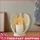 Resin Angel Candlestick Statue Ornament Atmosphere Prop for Wedding (Beige S)