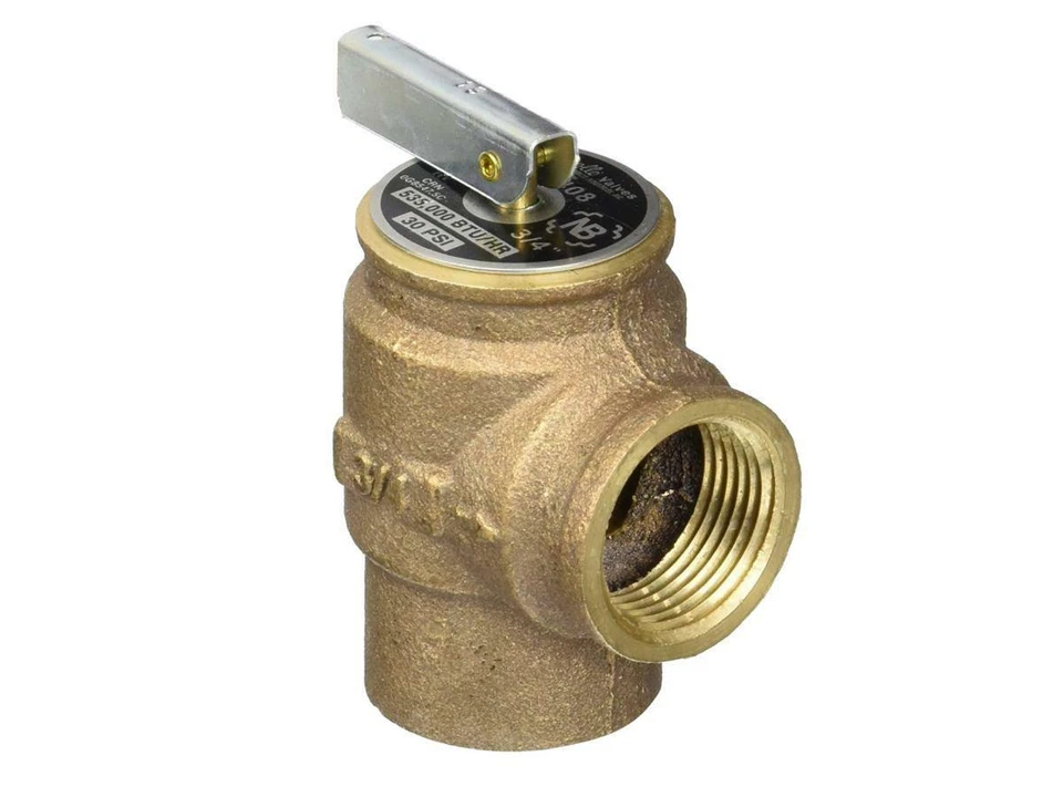 Conbraco 10-408-05 3/4 Female X 3/4 Female 30 PSI Boiler Pressure Relief Valve - Image 1 of 1