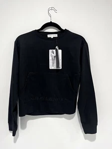 KENDALL + KYLIE Women's Black Lightweight Sweatshirt, Size M NWT - Picture 1 of 6