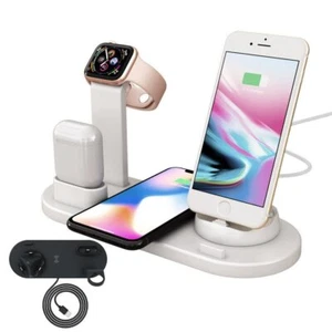 6 in 1 Wireless Charger Dock Charging Station For Android Type-c iPhone 14 13 12 - Picture 1 of 22