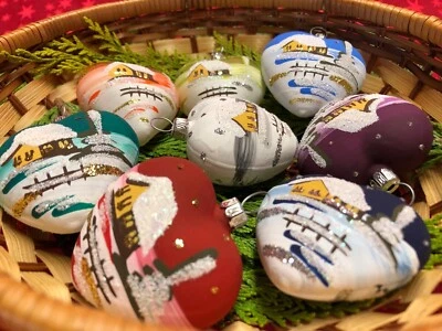 Herz "Mini" Glas Schmuck Baumbehang Christbaumschmuck Liebe Handarbeit Lauscha - Bild 1 von 4