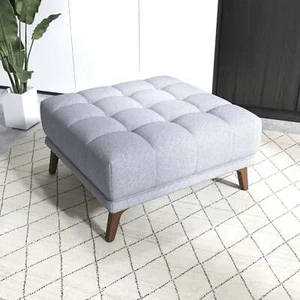Addison Square Upholstered Ottoman - Picture 1 of 6