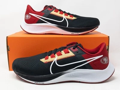 [Sz 14] Nike Air Zoom Pegasus 38 San Francisco 49ers Running Shoes DJ0810-001 - Image 1 of 4