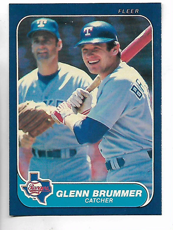 1986 Fleer Glenn Brummer Card - Image 1 of 1