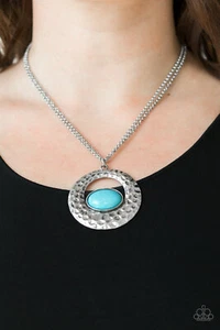 Paparazzi Necklace - Viva Vivacious - Blue - Picture 1 of 6
