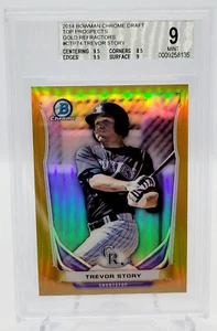 Trevor Story 2014 Bowman Chrome Gold Refractor #/50 BGS 9 POP 2 📈🔥 - Picture 1 of 4