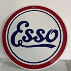 Esso Metal Sign Vintage Style Garage Wall Decor Gas Oil Tools Bar Pub Enco Shop
