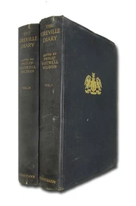 The Greville Diary 2 Band Set HB 1927 19. Jahrhundert britisches Königshaus W8 - Bild 1 von 2