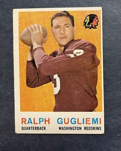 1959 Topps #97 Ralph Guglielmi   Football Washington Redskins