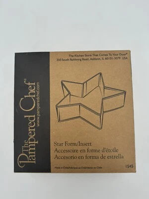 Pampered Chef Metall Stern Form/Einsatz #1545 Pfannkuchen Kuchen Keksform Form Neu Neu im Karton - Bild 1 von 4