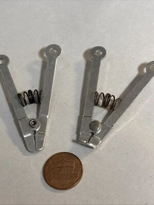 Vintage Pair Soldering Aid Spring Clamp Scissors Heat Sink @CPUCZ - Image 1 of 2