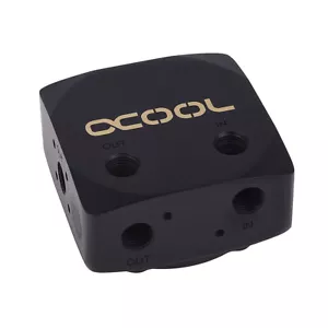Alphacool Eisdecke D5 Pump Top, Brass, Deep Black - Picture 1 of 6