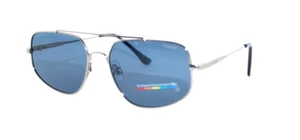 Polaroid Polarized Men's -Tone Silver Navigator Sunglasses - PLDx15038 - Picture 1 of 2