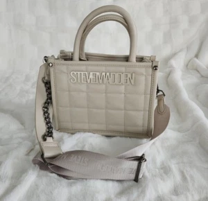 STEVE MADDEN BNIKO Quilted Satchel Crossbody Bag w/Guitar Strap NWT - Picture 1 of 3