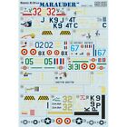 Print Scale 144-007 Waterslide Decal for airplane 1:144 B-26 Marauder Part 1