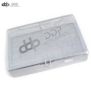Sterilization Cassette Tray 9" x6.25" x1.5" Perforated Mesh Box,DN-313 - Picture 1 of 3