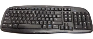 Logitech Cordless Desktop EX 100 Wireless Keyboard (No Mouse or Reciever) - Picture 1 of 3