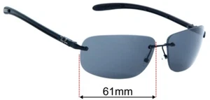 SFx Ersatz-Sonnenbrillengläser passt zu Ray Ban RB8303 Tech - 61 mm breit - Bild 1 von 31