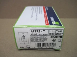 Leviton AFTR2-T Light Almond Receptacle Smartlock AFCI Tamper Resis +Wallplate - Picture 1 of 10