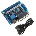 CNC Interface Adapter Breakout Board For Mach3 USB Dual Power Supply 17 Ports