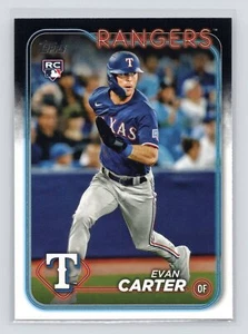 2024 Topps Evan Carter Texas Rangers RC - Picture 1 of 2