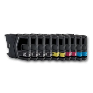 10 Druckerpatronen kompatibel mit BROTHER MFC-J415W DCP-J125 DCP-J315W DCP-J515W - Bild 1 von 1