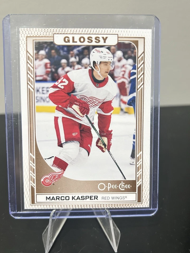 2023-24 Upper Deck Series 1 O-Pee-Chee Glossy Gold Marco Kasper #R-17 Rookie RC - Image 1 of 2