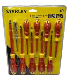 Juego de destornilladores aislantes Stanley, 10 piezas VDE - Imagen 1 de 3