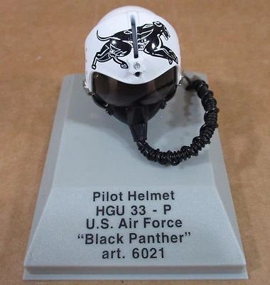 Armour Pilot Helmet U.S.Air Force "Black Panther" Die-Cast 1:8 Scale! NEW #6021 - Image 1 of 4