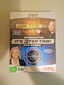 Deal Or No Deal & Who What To Be A Millionaire 2 For 1 Interactive DVD Games NEW - Picture 1 of 2