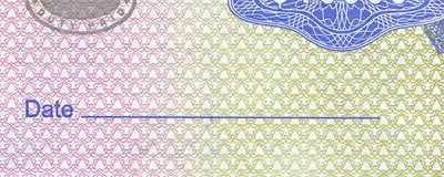 Zimbabwe Dollar Travellers Cheque 10 000 Date Error P17 2003 - Missing Date - Image 1 of 3