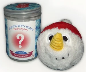 Scentsy Bitty Buddy Holiday Mystery PUPAZZO DI NEVE profumo di peluche mirtillo molto allegro NUOVO - Foto 1 di 2