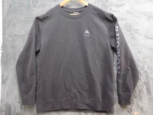 Burton Sweatshirt Mens XL Black Crewneck Pullover Snowboarding Logo Outdoors - Picture 1 of 19